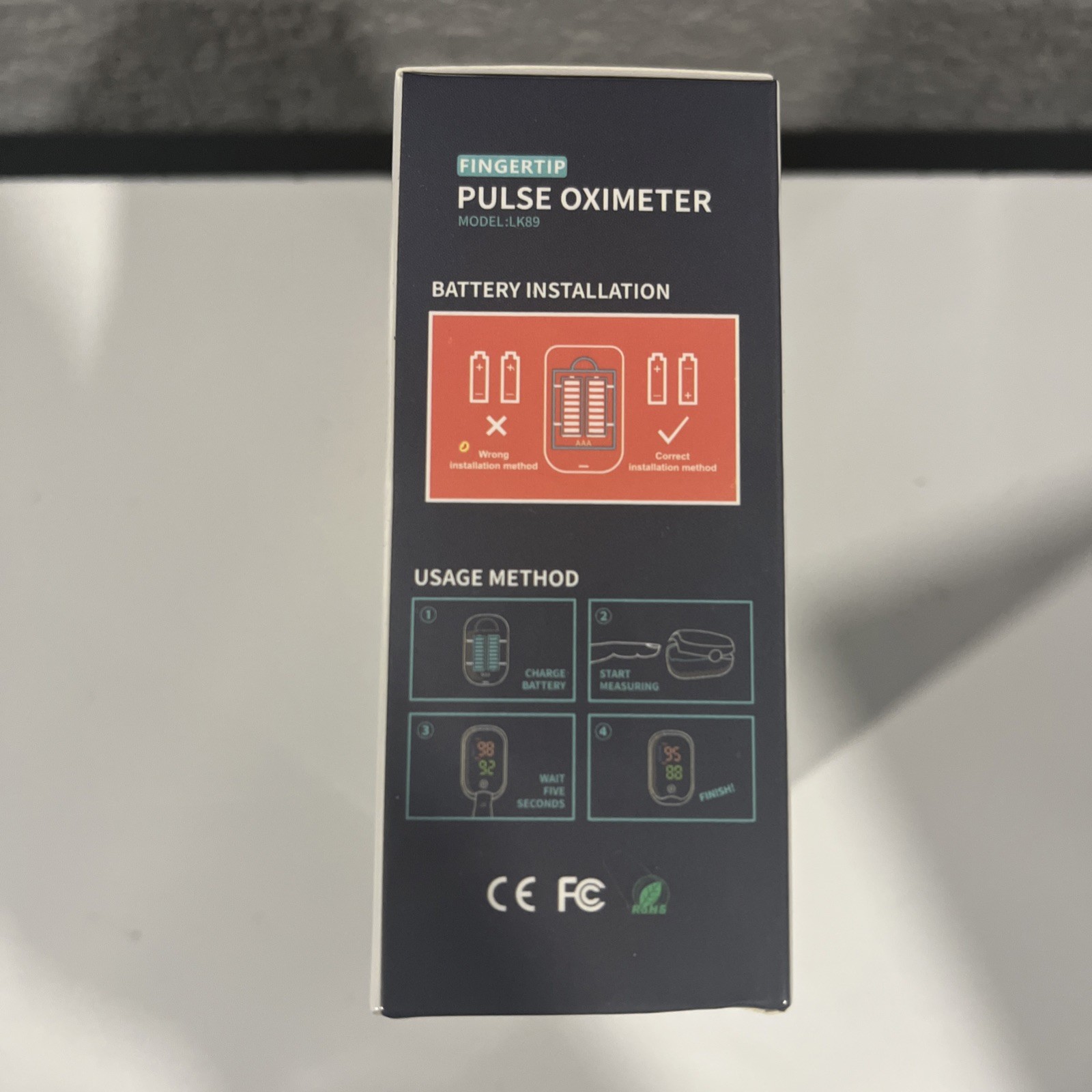 Pulse Oximeter LK89 Heart Rate and Pressure Monitoring System