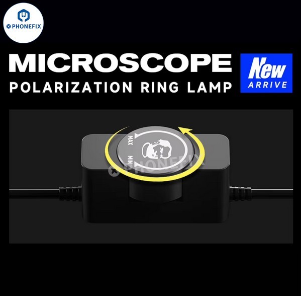 Mechanic Polarized Ring Light LS720+ Plus Microscope Anti Glare Lamp 72 LED