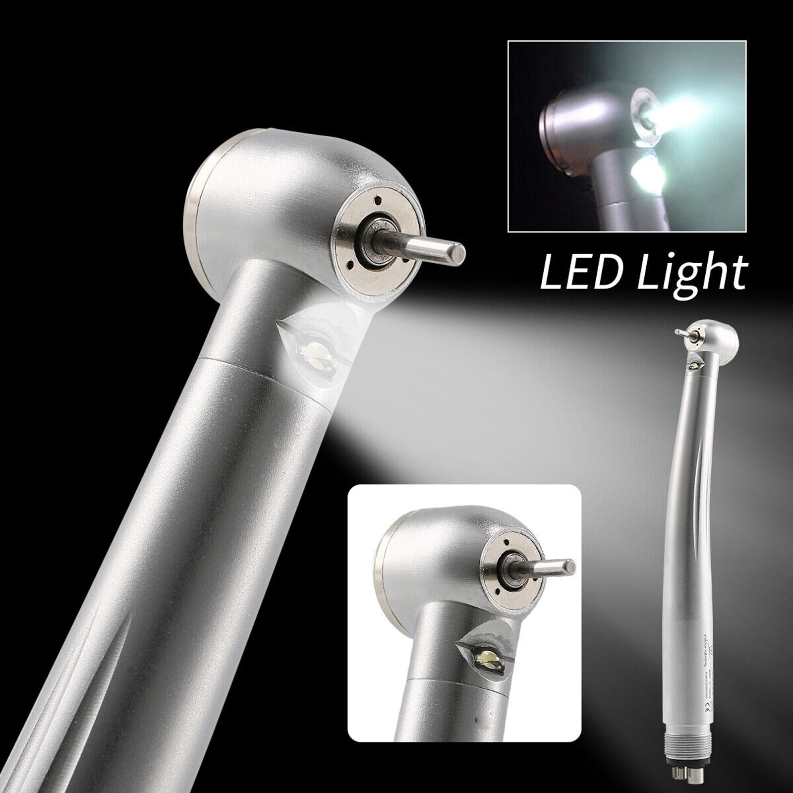 NSK Style Dental Fiber Optic LED E-generator/ High Speed Handpiece NoLED 2/4HOLE