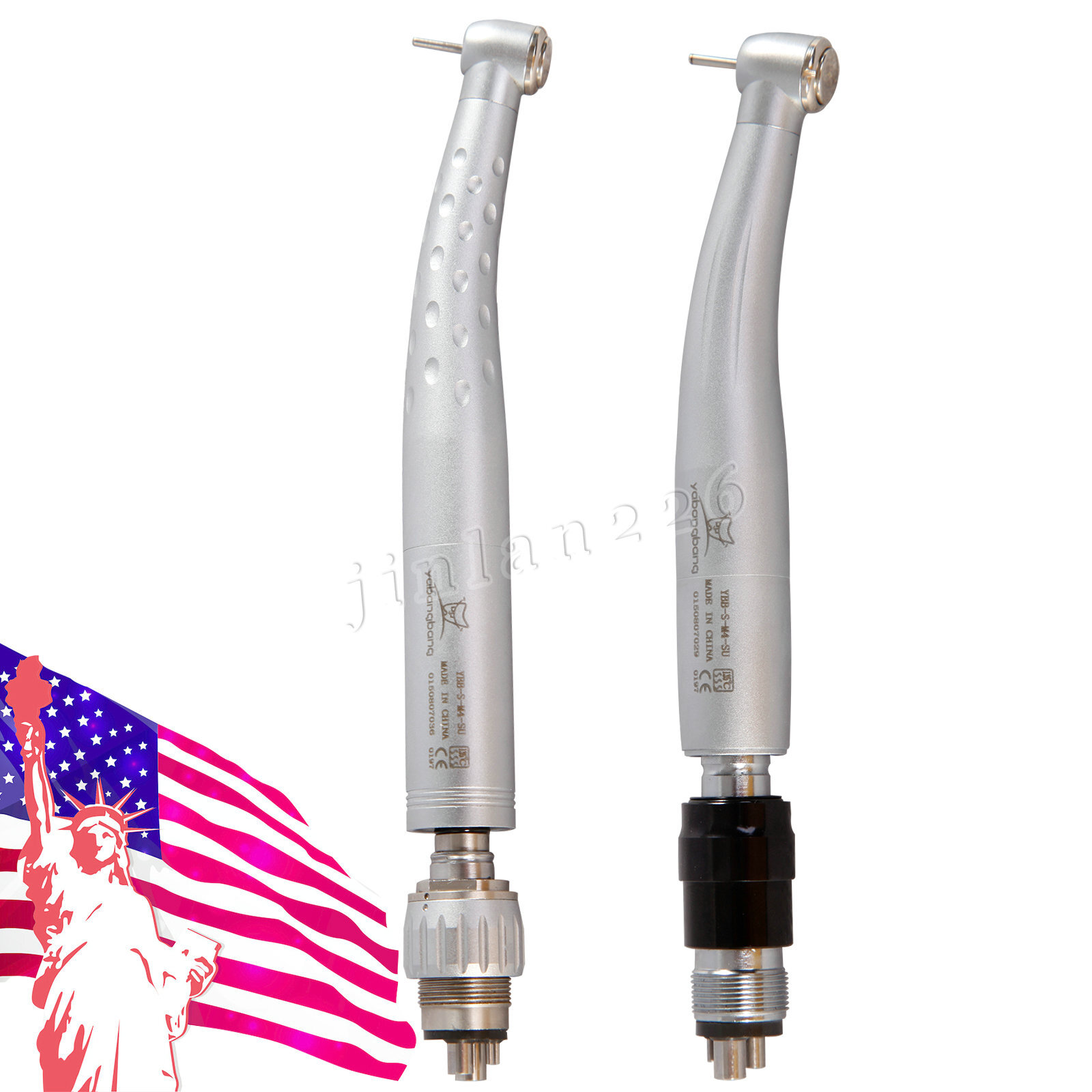 1-5 Yabangbang Dental Fast High Speed Handpiece with 4 Hole Quick Coupler Swivel