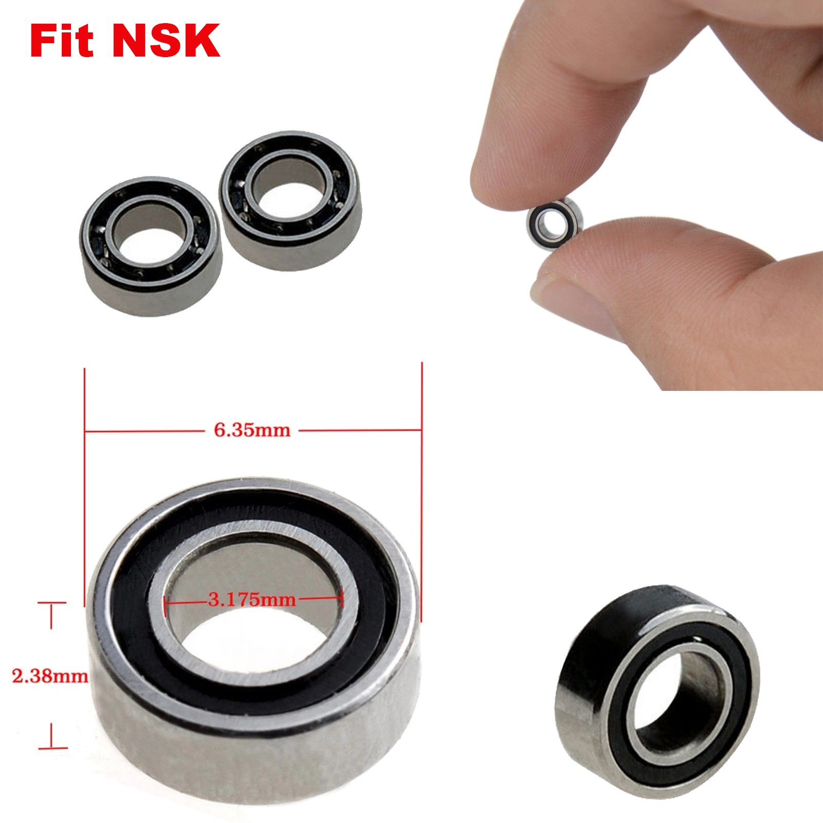10Pcs Dental Bearing Ball Ceramic For NSK High/Fast Speed Handpiece Air Turbine