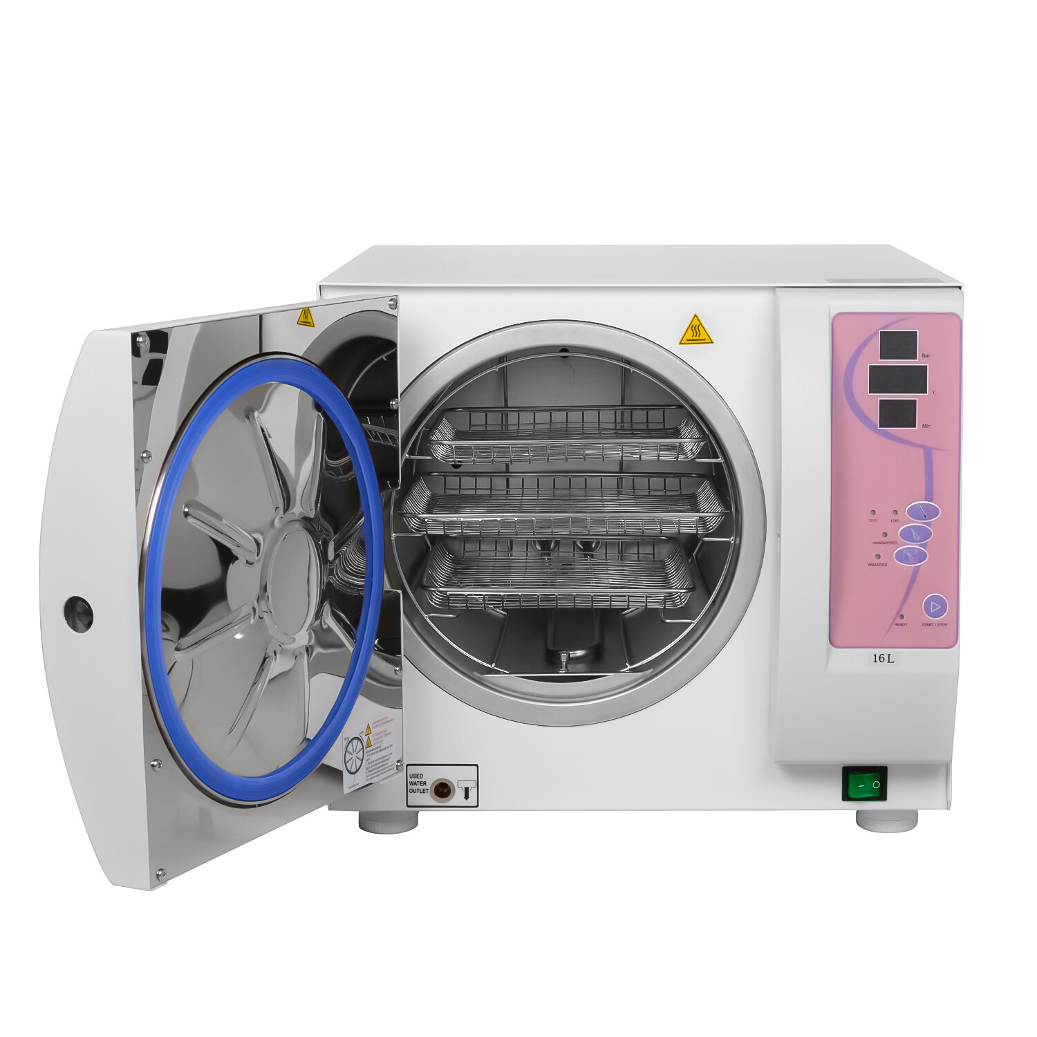 SUN16-I Benchtop Dental Autoclave Medical Pressure Steam Sterilizer Class N 16L
