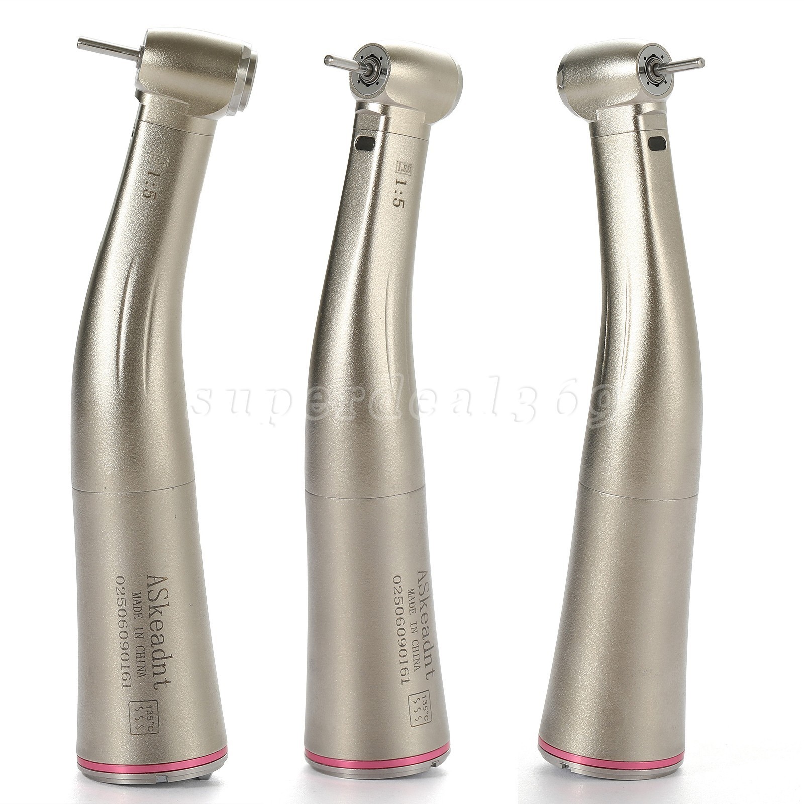 Dental 1:5 LED Contra Angle Low Speed Handpiece Increasing Inner Channel For NSK