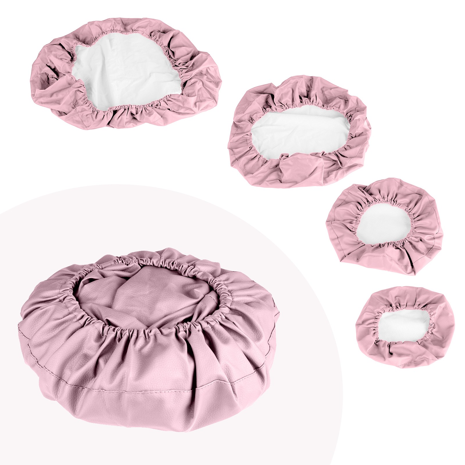 4Pcs Dental Chair Seat Cover Elastic Waterproof Chair Protective Case PU Leather