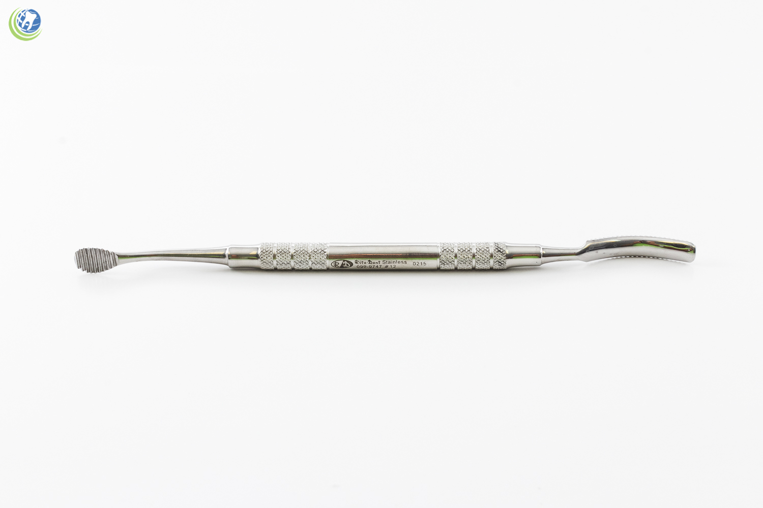 DENTAL PERIODONTAL INSTRUMENT BONE FILE #12 8mm HOLLOW GRIP STAINLESS STEEL