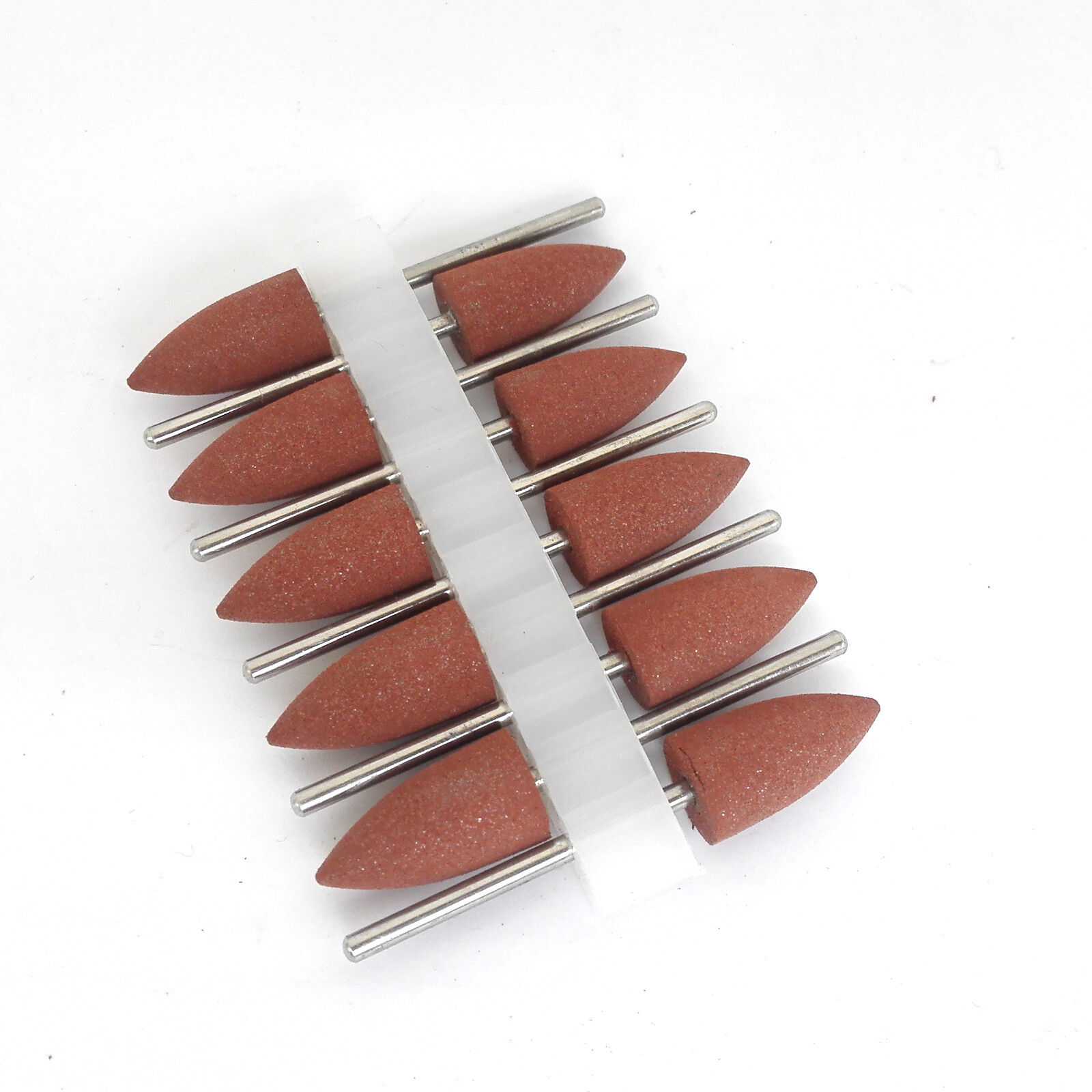10pcs 2.35mm Dental Silicone Polishers Resin Base Acrylic Diamond Polishing Burs
