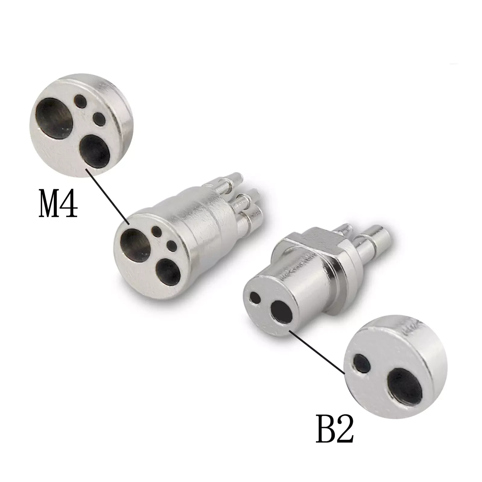 Dental High Speed Handpiece 2/4 Holes Silicone Tubing/Hose/Tube Connector 2 Type