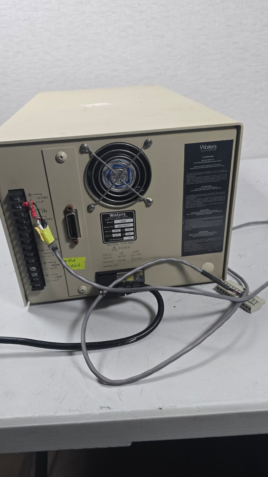 Waters 486 UV/Vis HPLC Detector Tunable Absorbance – Powers On – As-Is