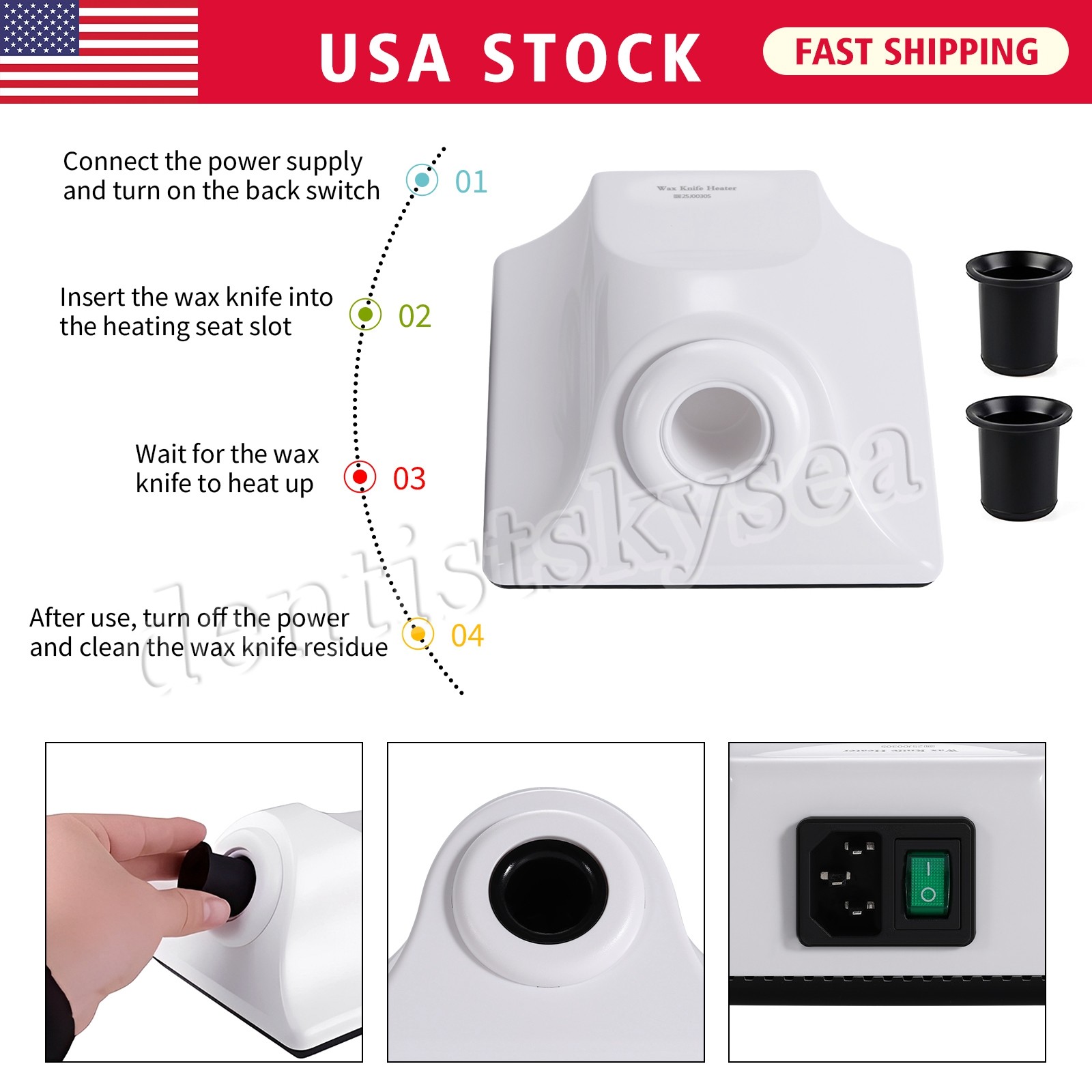 Dental Wax Knife Heater Technician Electric Waxer Inductor Processing Heating