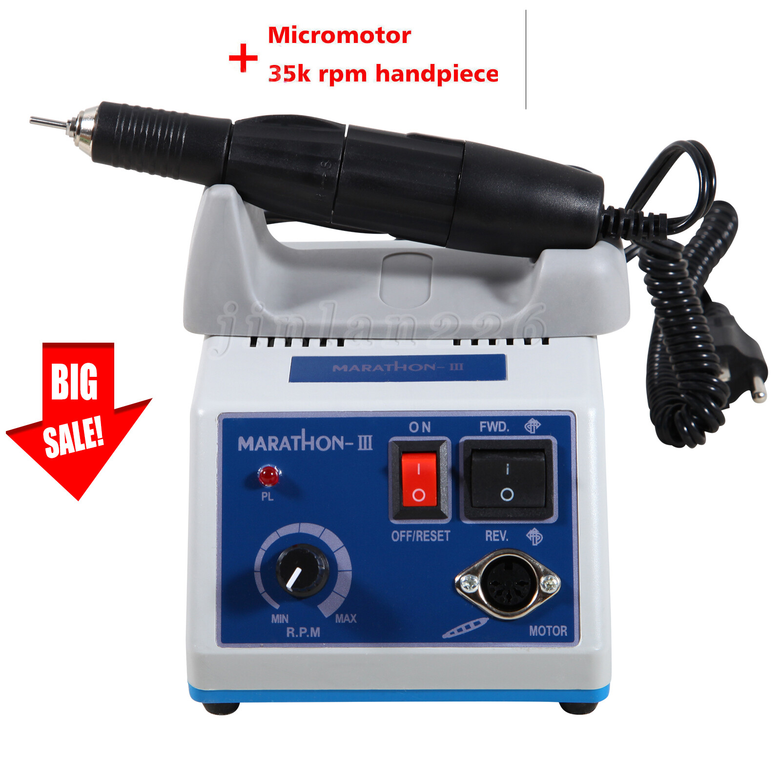 Dental Lab Marathon III Micromotor Polishing N3 Unit / 35K RPM Handpiece