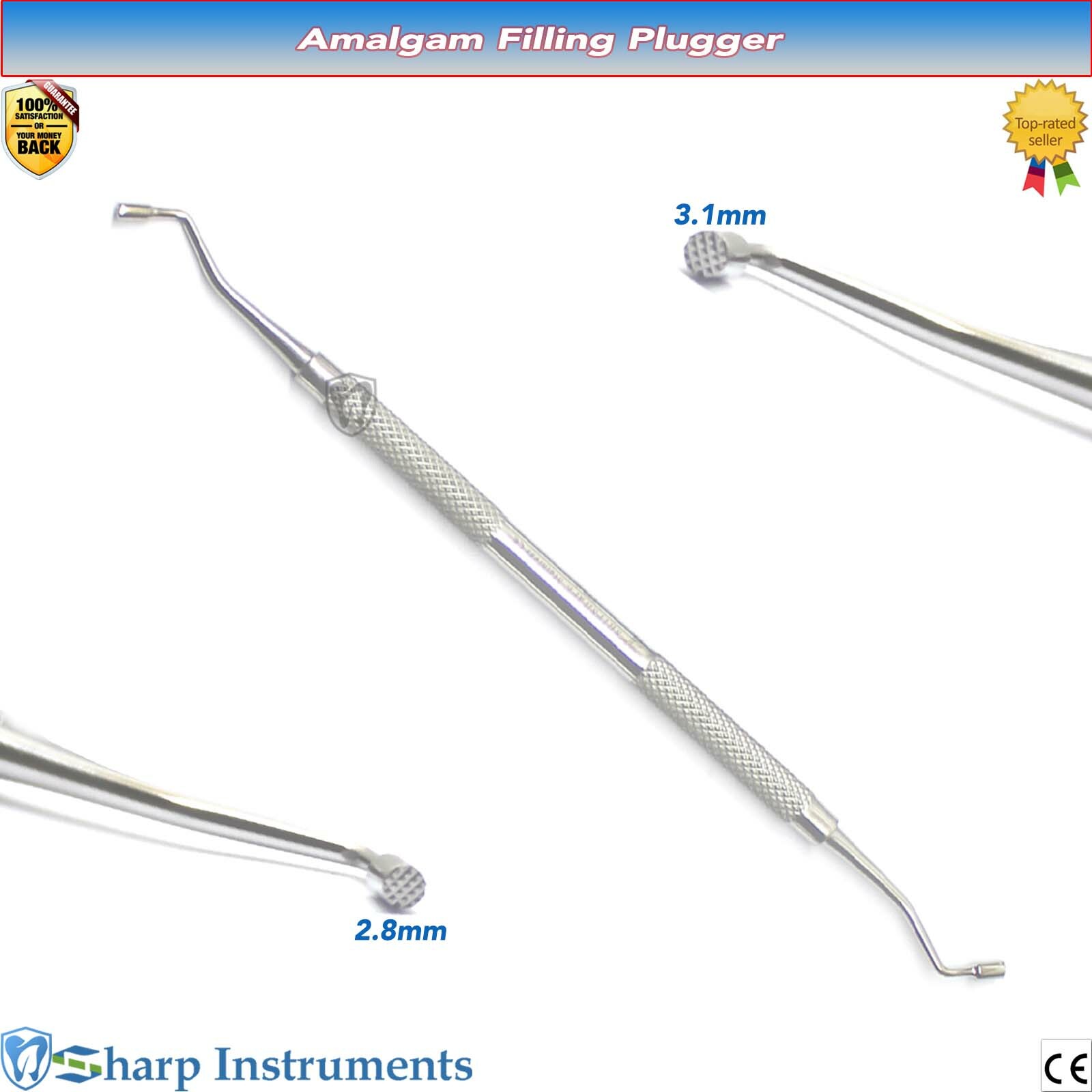 Amalgam Condenser, Amalgam Plugger, Class I & II Restorative Packing Instruments