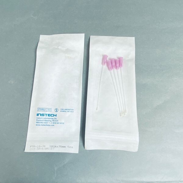 Plastic Feeding Tube 18 ga x 75 mm Total 100 Tubes