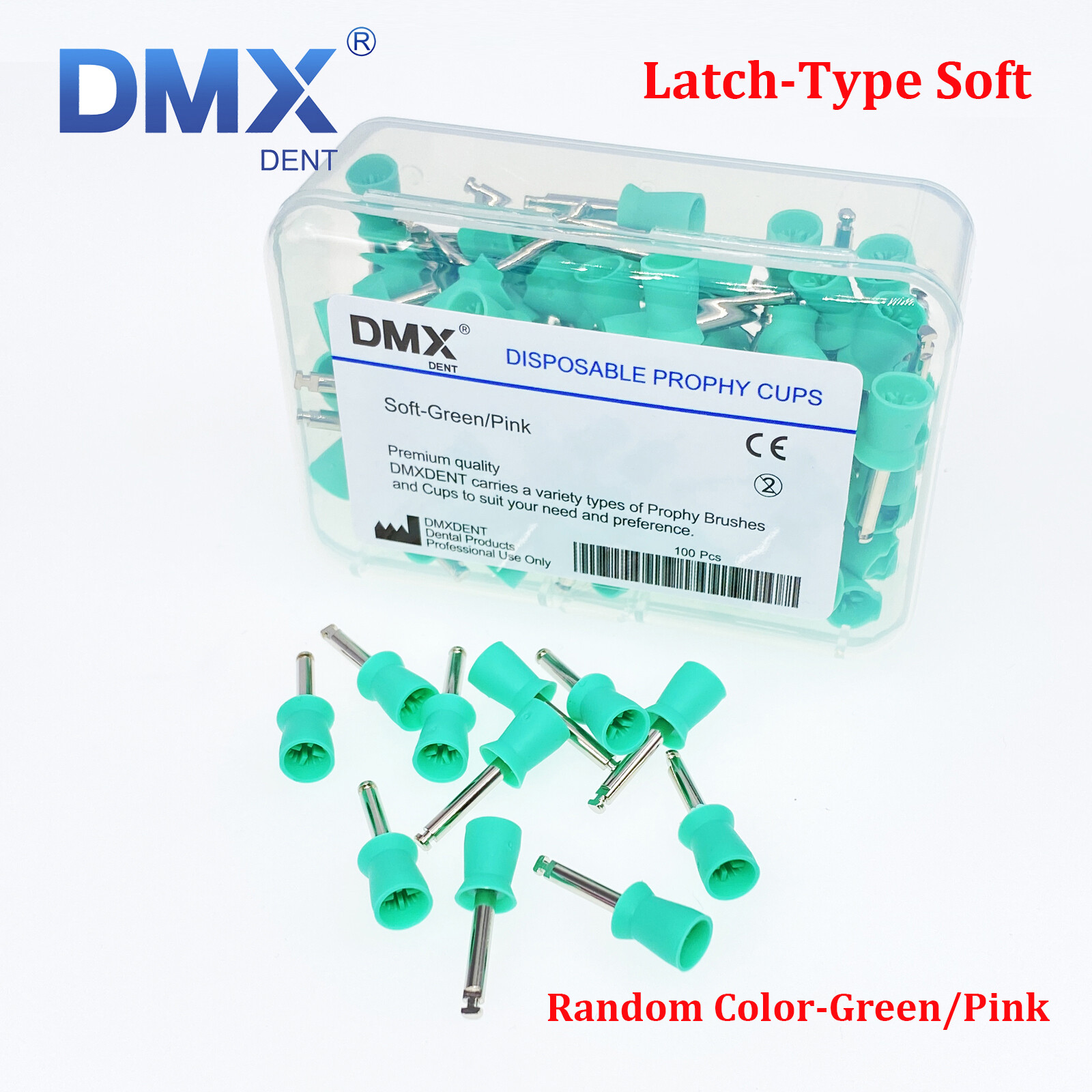 Dental Prophy Prophylaxis Polishing Rubber Cups Webbed Screw-in Snap on Latch