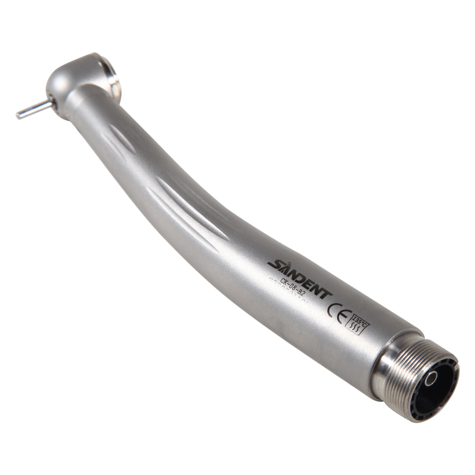 SANDENT Dental Standard Head High Speed Handpiece Push Button 2Hole Clean System