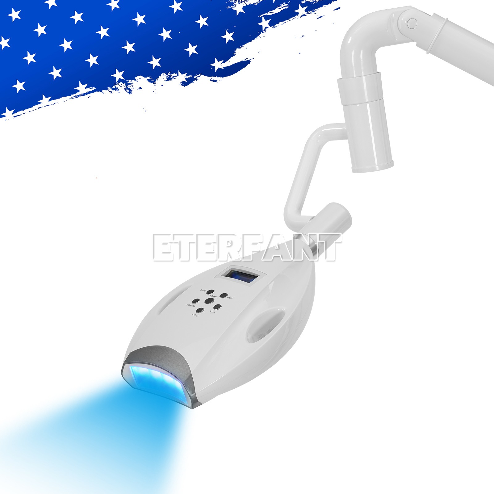 Dental Mobile Teeth Whitening Light Lamp Teeth Machine Blue/Red/Purple Light