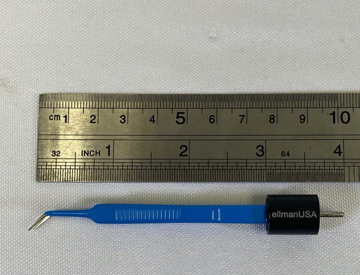Ellman J3 30-0117 Angled Tip McPherson Bipolar Forceps 0.5mm x 3.5″ Ophthalmic