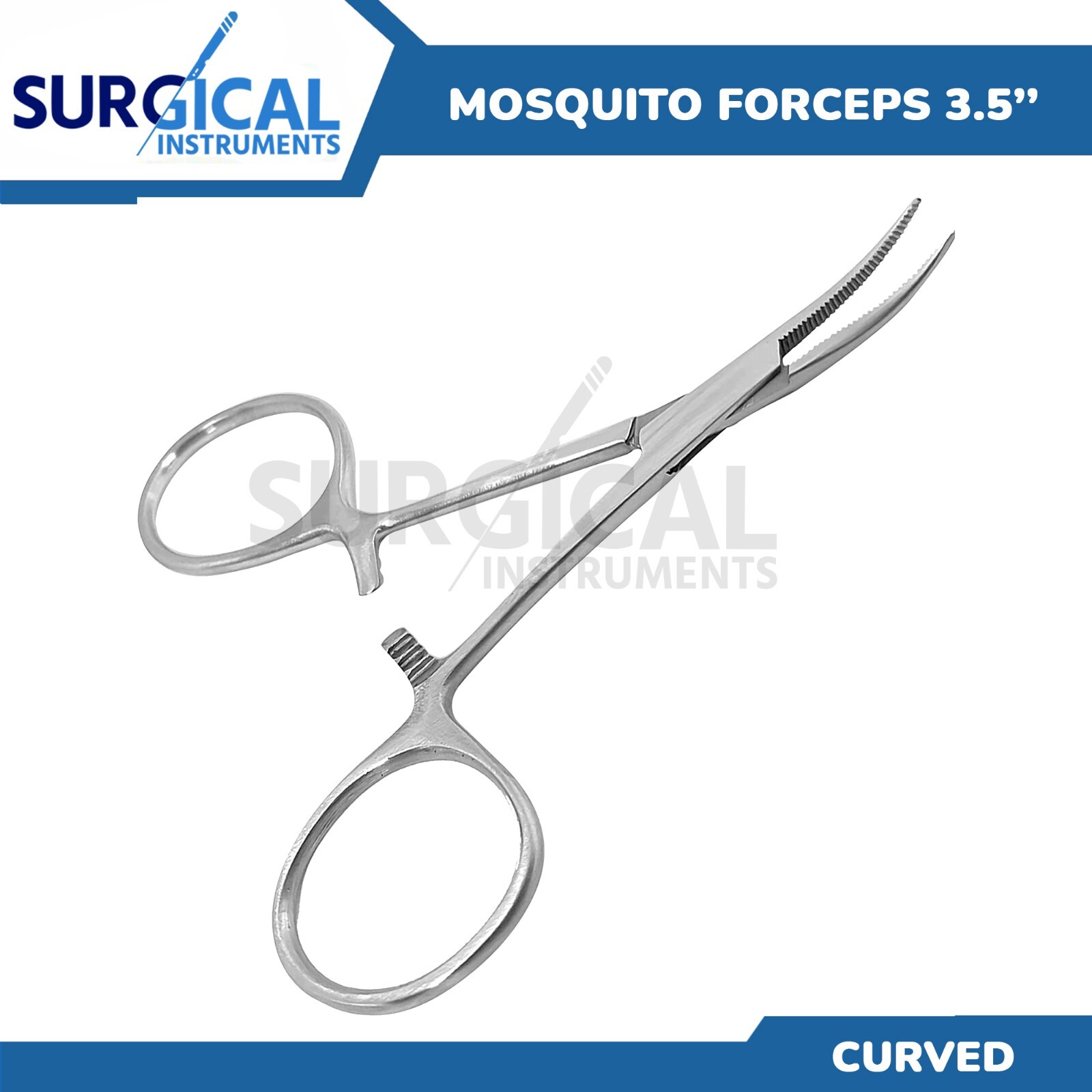 3.5″ Curved Hemostat Forceps Locking Clamps Stainless Steel German Grade