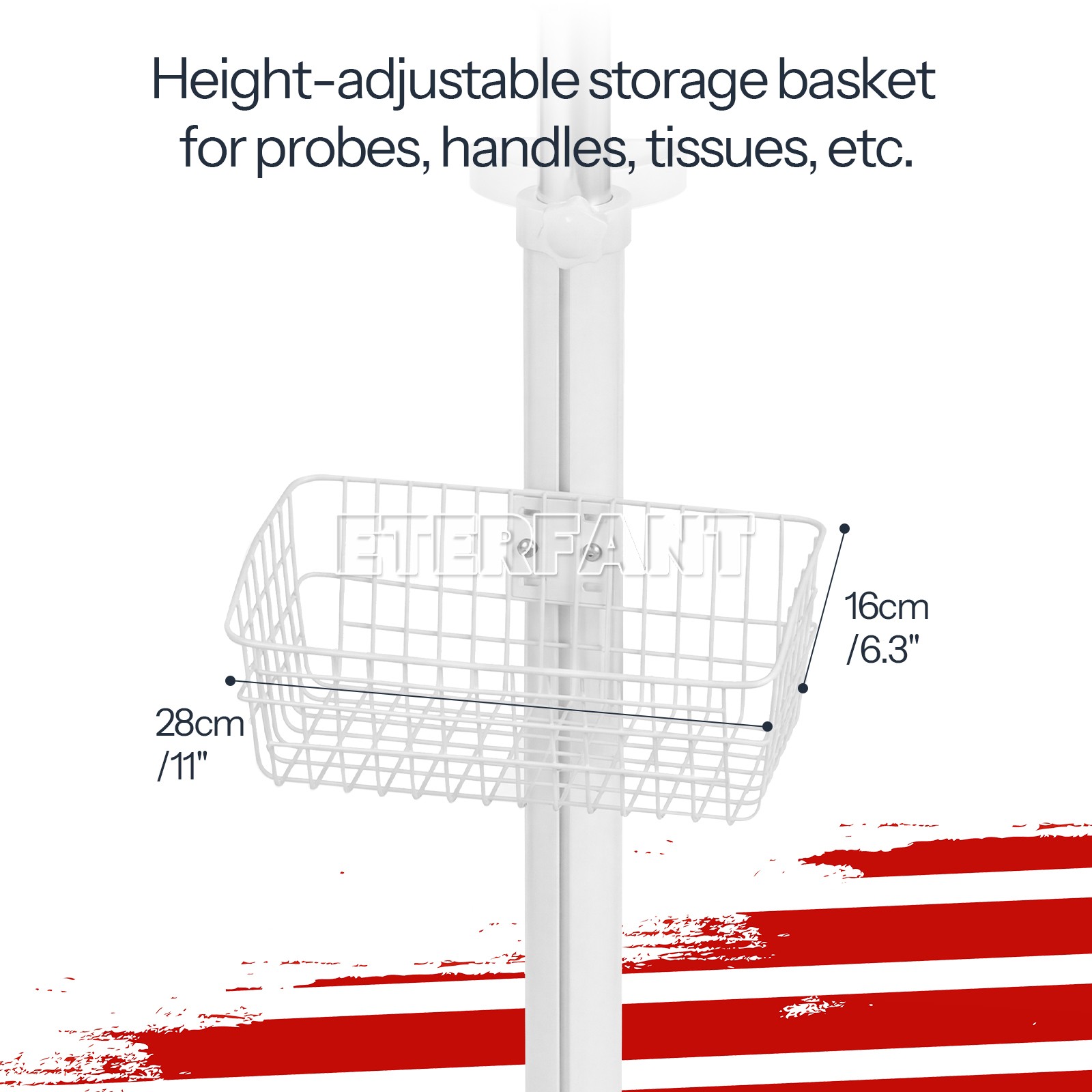 Wall Mount Bracket / Medical Trolley Cart is suitable for ICU Patient Monitor