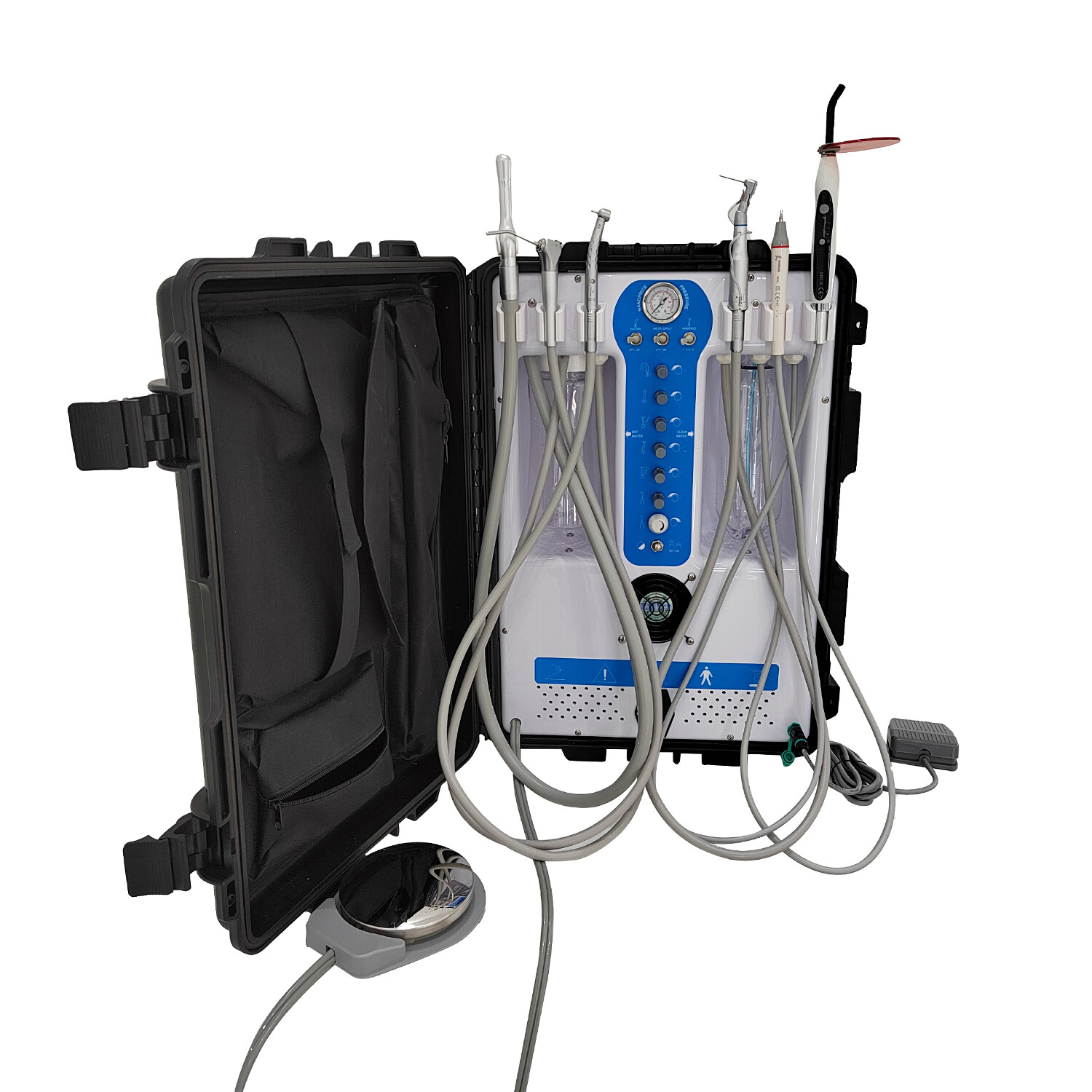 Updated 600W GU-P206S Dental Unit Air Compressor With Curing light & Scaler 4H