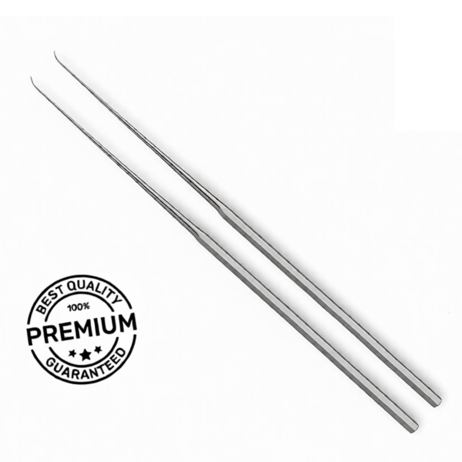 2pcs Hough Foot Plate Pick Slightly Curved Tip 15cm 6″ ENT Surgical Instruments