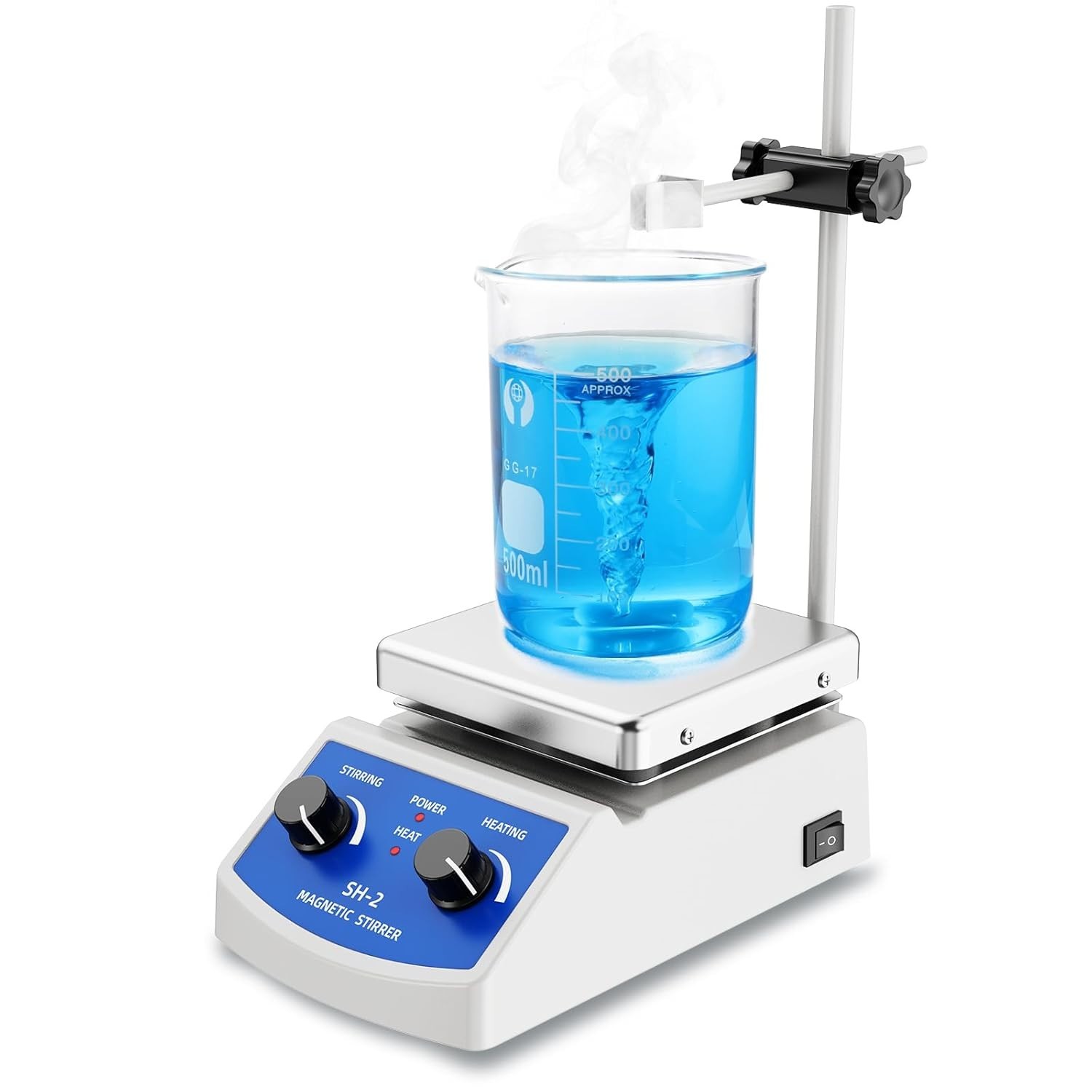 Magnetic Stirrer Hot Plate W/Stir Bar100 2000Rpm Magnetic Hotplate Stirrer 180W