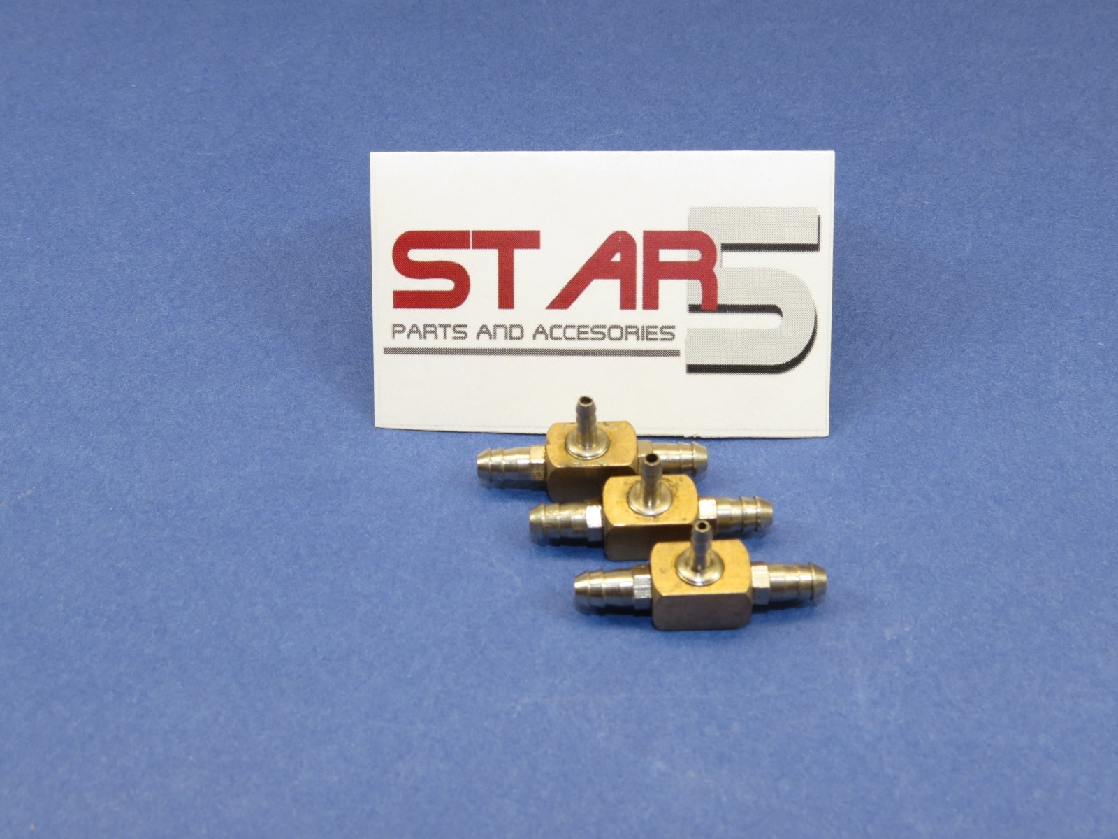 Dental Fitting Connector 1/8” X 1/8″ X 1/16″ Barb Metalic Set /3 Pcs STAR5