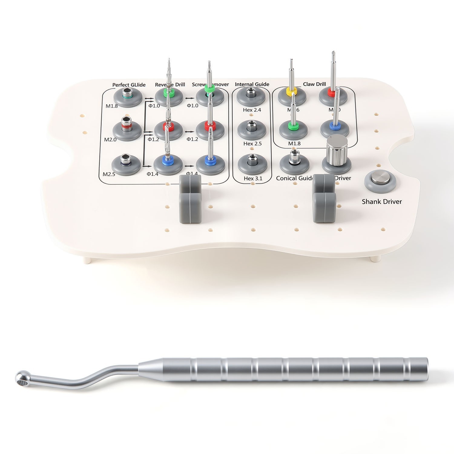Dental Implant Fixture & Broken Screw Removal Surgical Kit with Torque Wrench