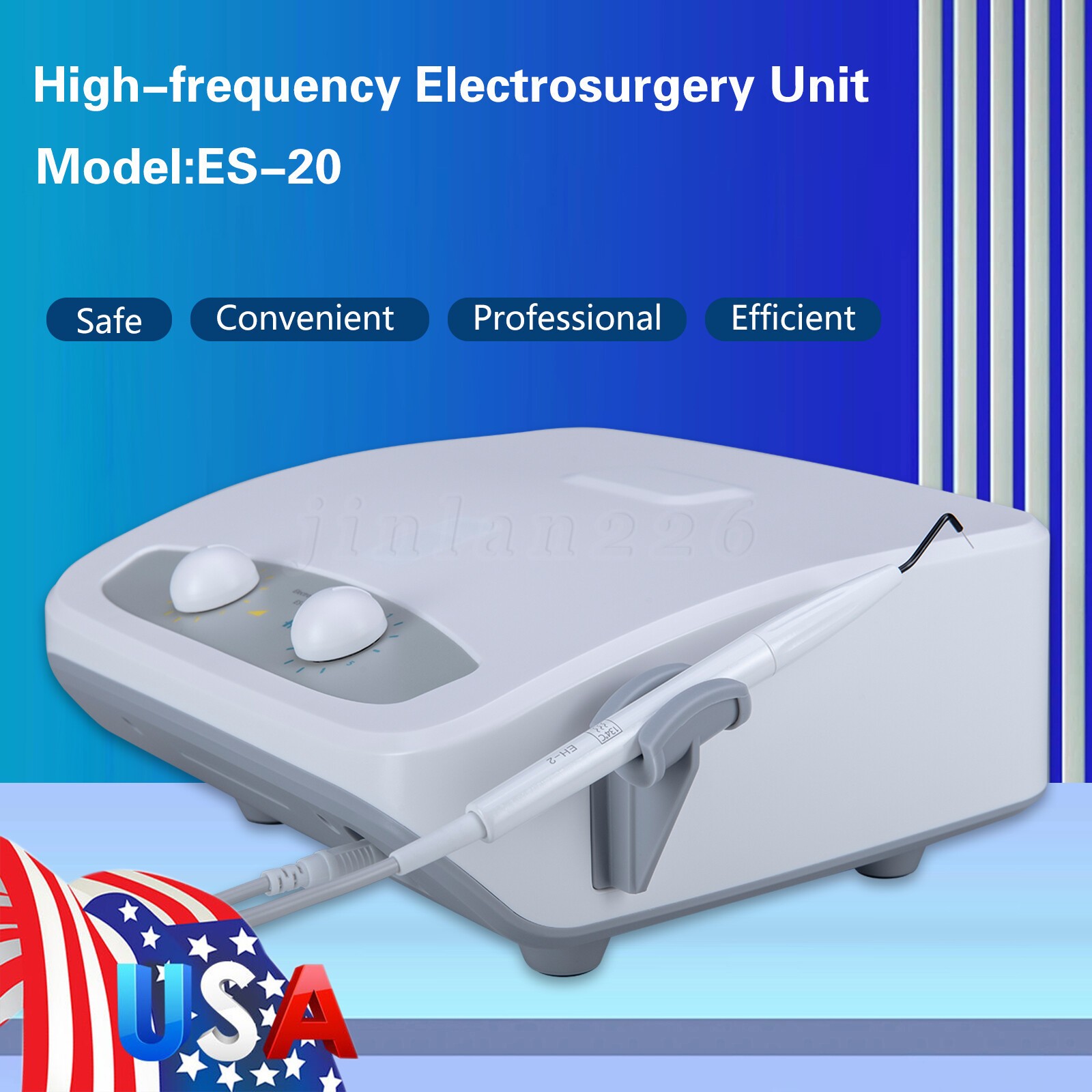 Dental Electro Electrosurgery Unit Machine High Frequency Electric 7pcs Knife