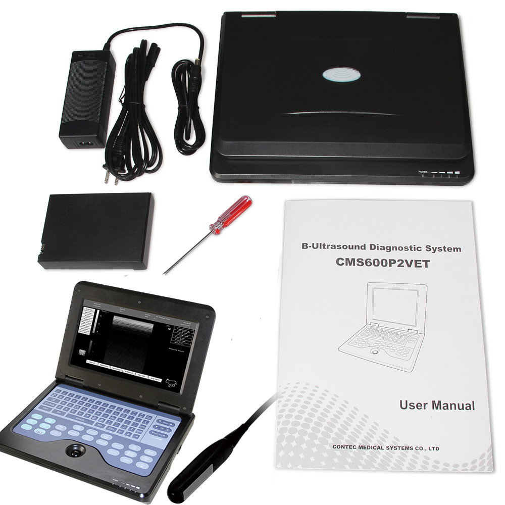 CE Portable laptop machine Veterinary ultrasound scanner 6.5M Rectal probe