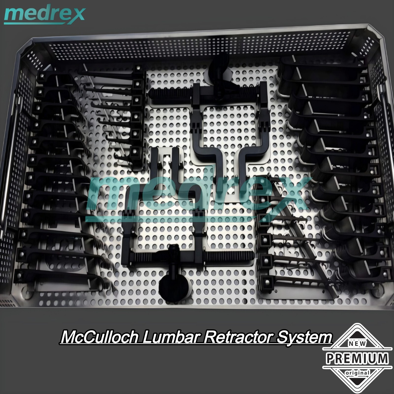 Professional McCulloch Lumbar Retractor Set Spinal Instruments Complete Set