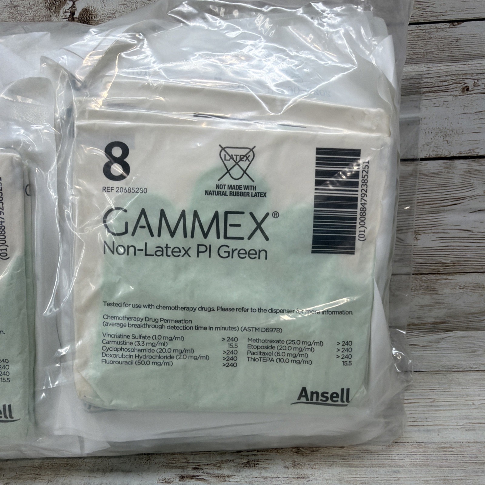 Gammex Non-Latex PI Green Surgical Glove NovaPlus *25 Pair* Size: 8 *See Date*