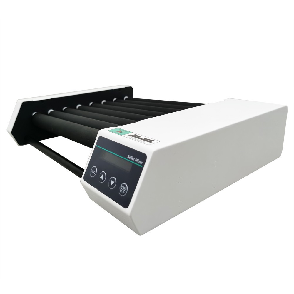 Eight Roller Roller Blood Liquid Test Tube Mixer LCD 110-220V Speed 20-80rpm
