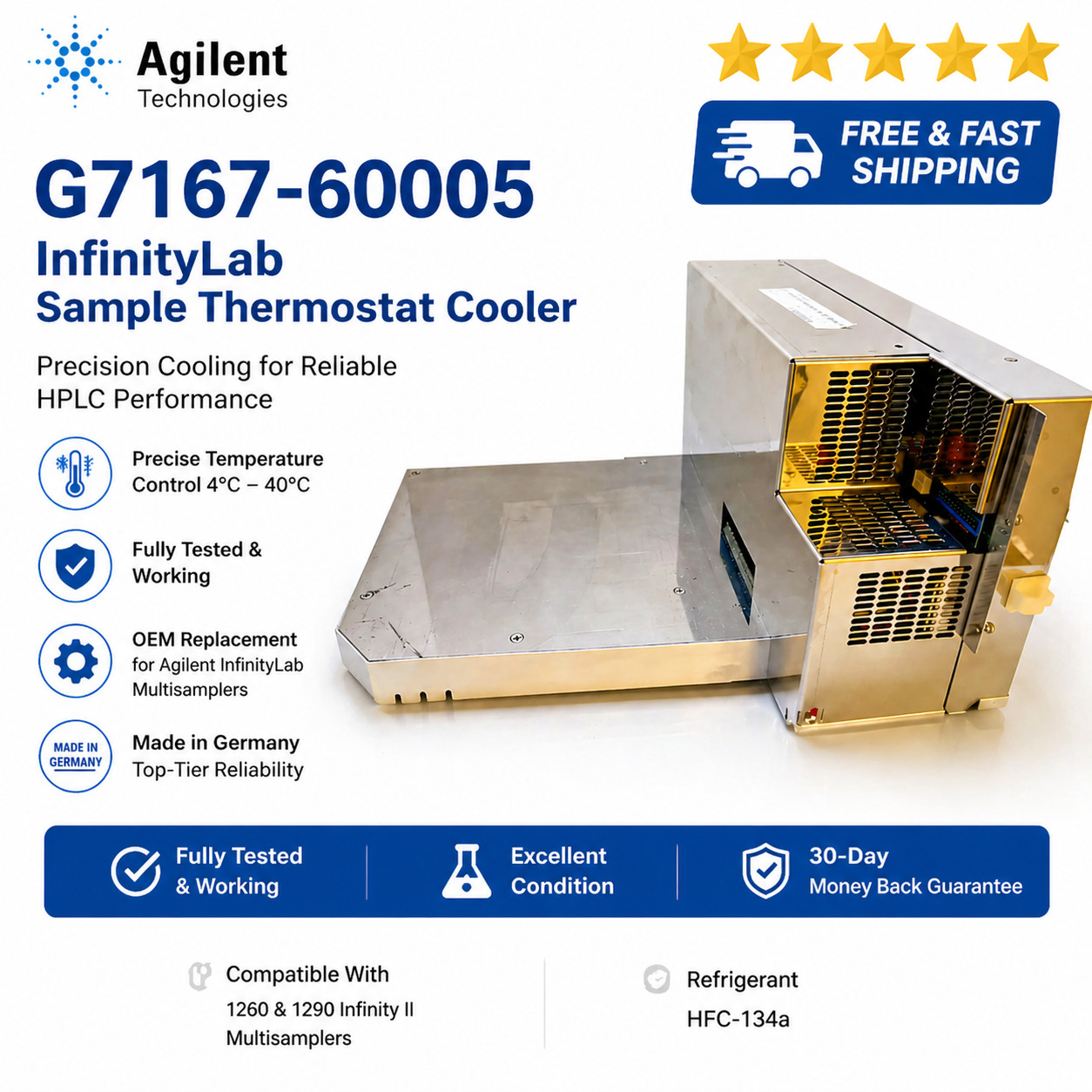 Agilent G7167-60101 InfinityLab Sample Thermostat HPLC System Tested Refurbished
