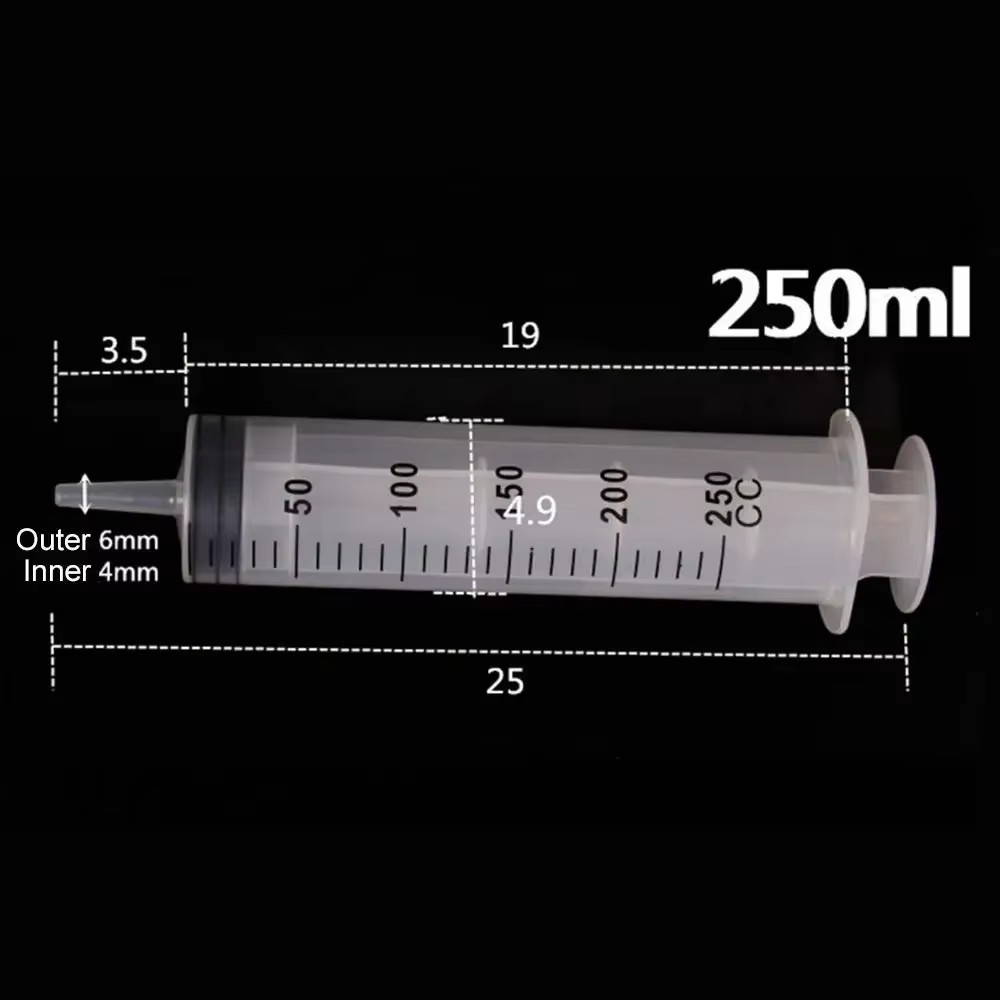 1Pc 150Ml-500Ml Large Capacity Syringe Syringes Reusable Pump Measuring 1.3M Tub