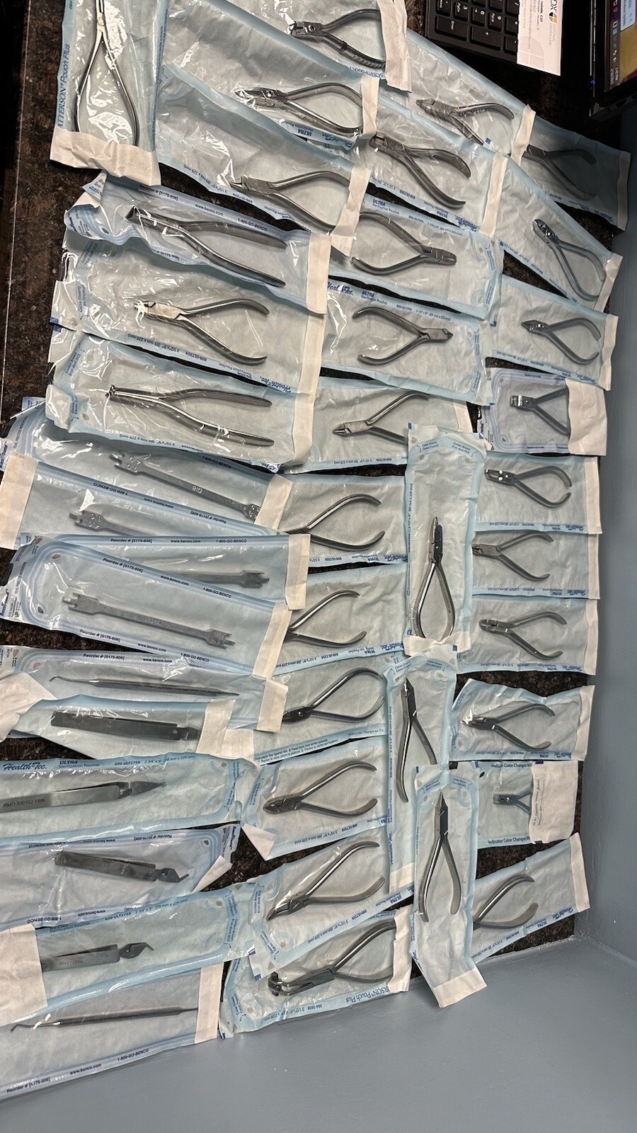 dental orthodontic instruments and supplies.