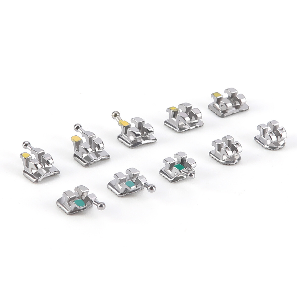 Dental Orthodontic Brackets Braces Mini MBT Roth.022 Hook 345 /NITI Arch Wires