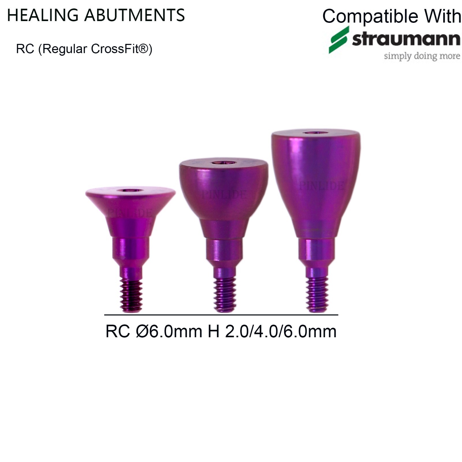 US Healing cap abutment Straumann BLT Conical connection Compatible Ø4.1-Ø4.8 RC
