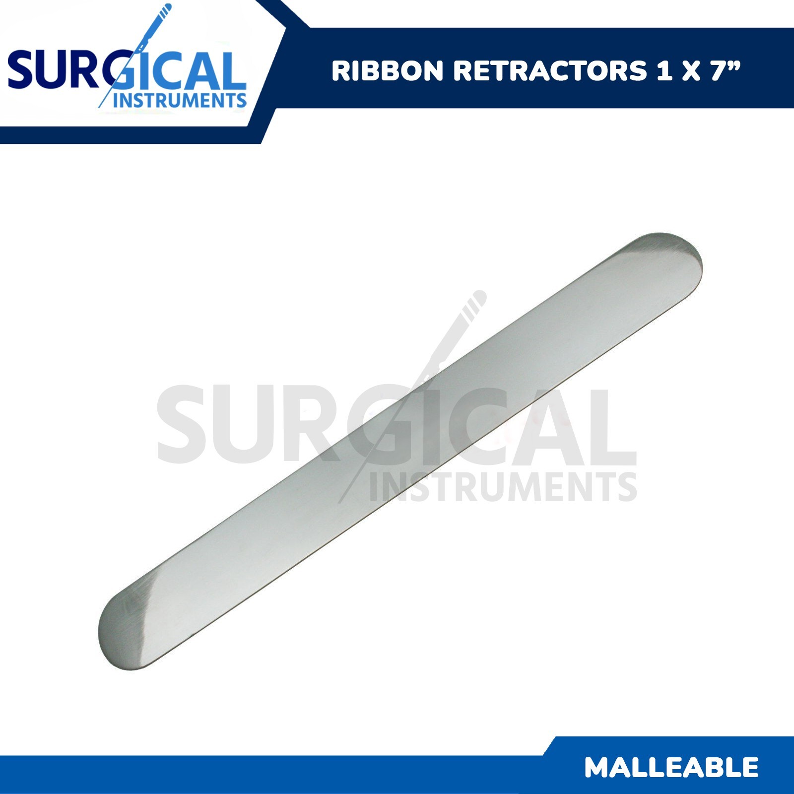 Ribbon Retractors 1″ X 7″ Malleable Surgical Orthopedic Instruments German Grade