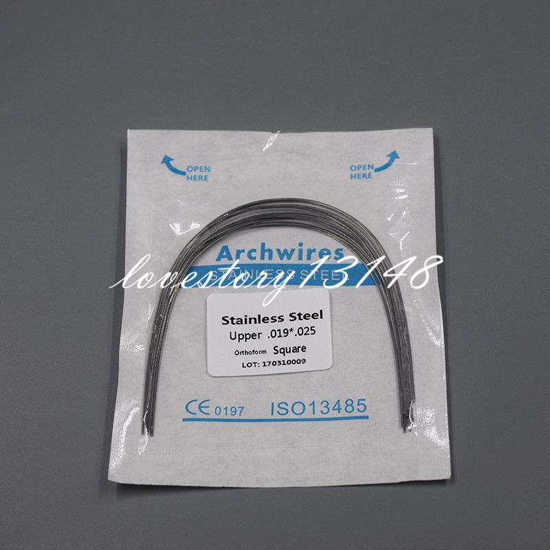 Dental Orthodontic Stainless Steel Rectangular Arch Wire Natural/Square/Ovoid