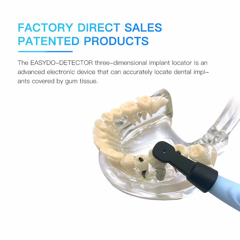 Dental Implant Detector Locator Wireless Detector &3Pc 270°Rotating Sensor Head