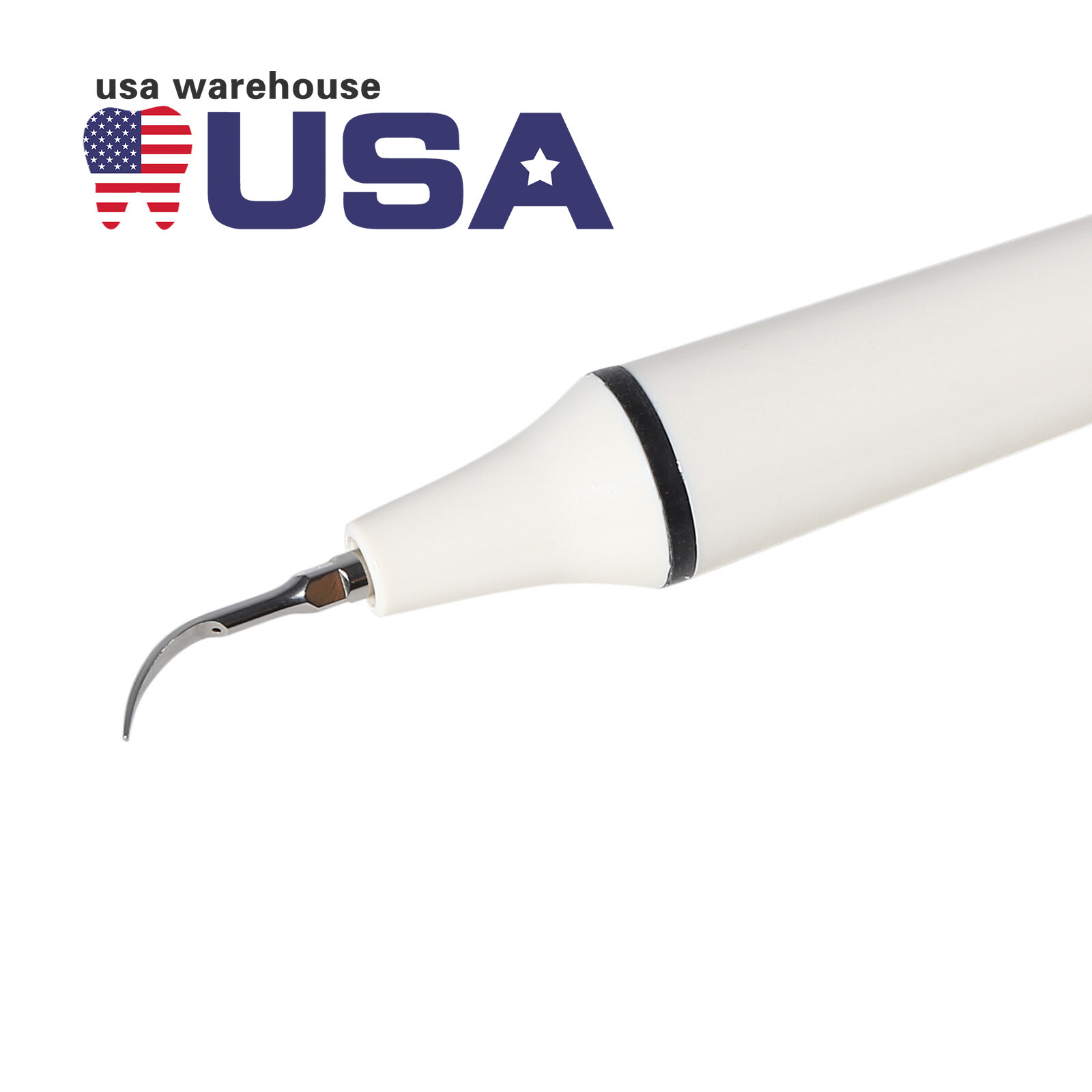 Dental Ultrasonic Scaler + Handpiece Tip*5 fit Woodpecker EMS FDA E2+ USA
