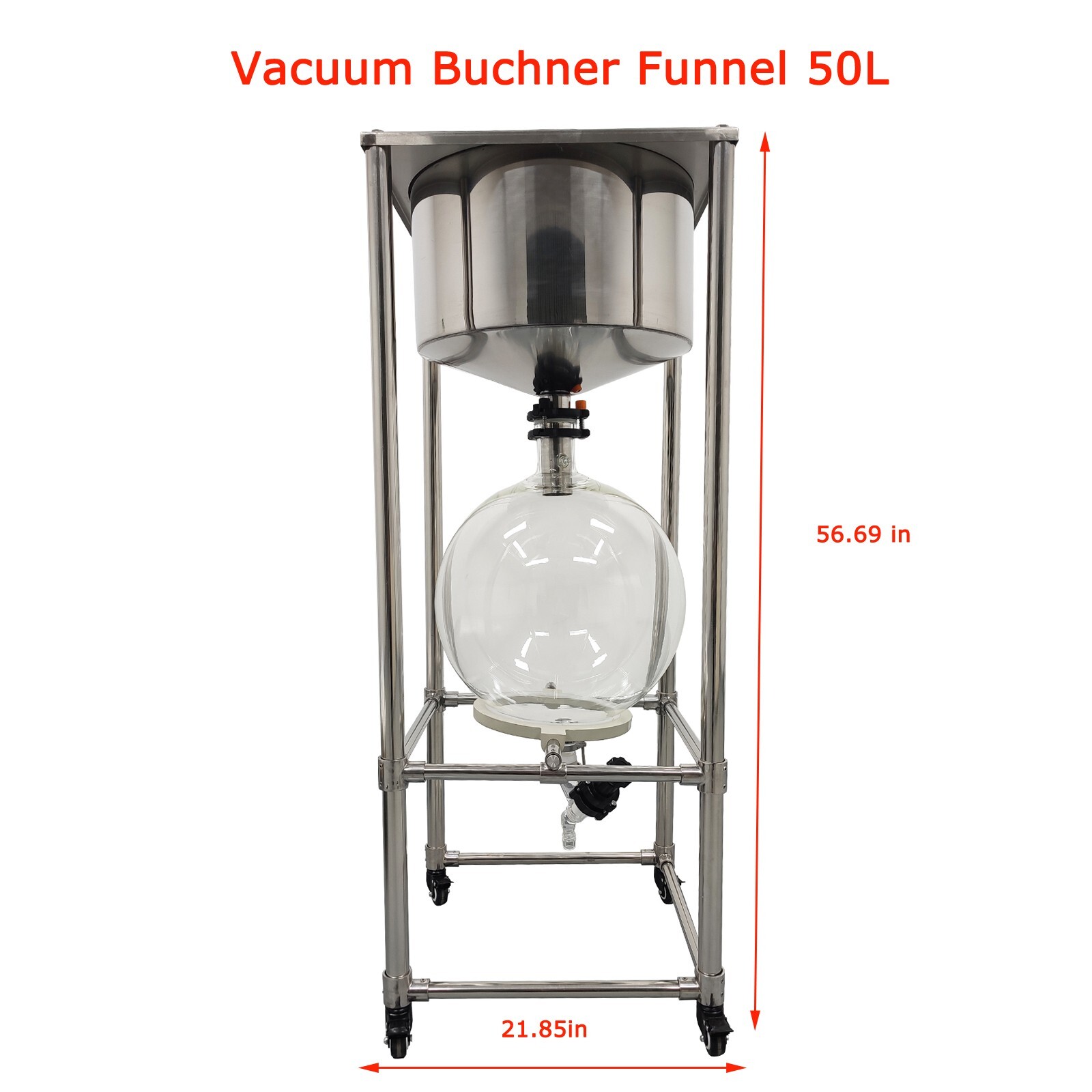 Lab 50L Vacuum Suction Filter Device Stainles Steel Buchner Funnel Filtration