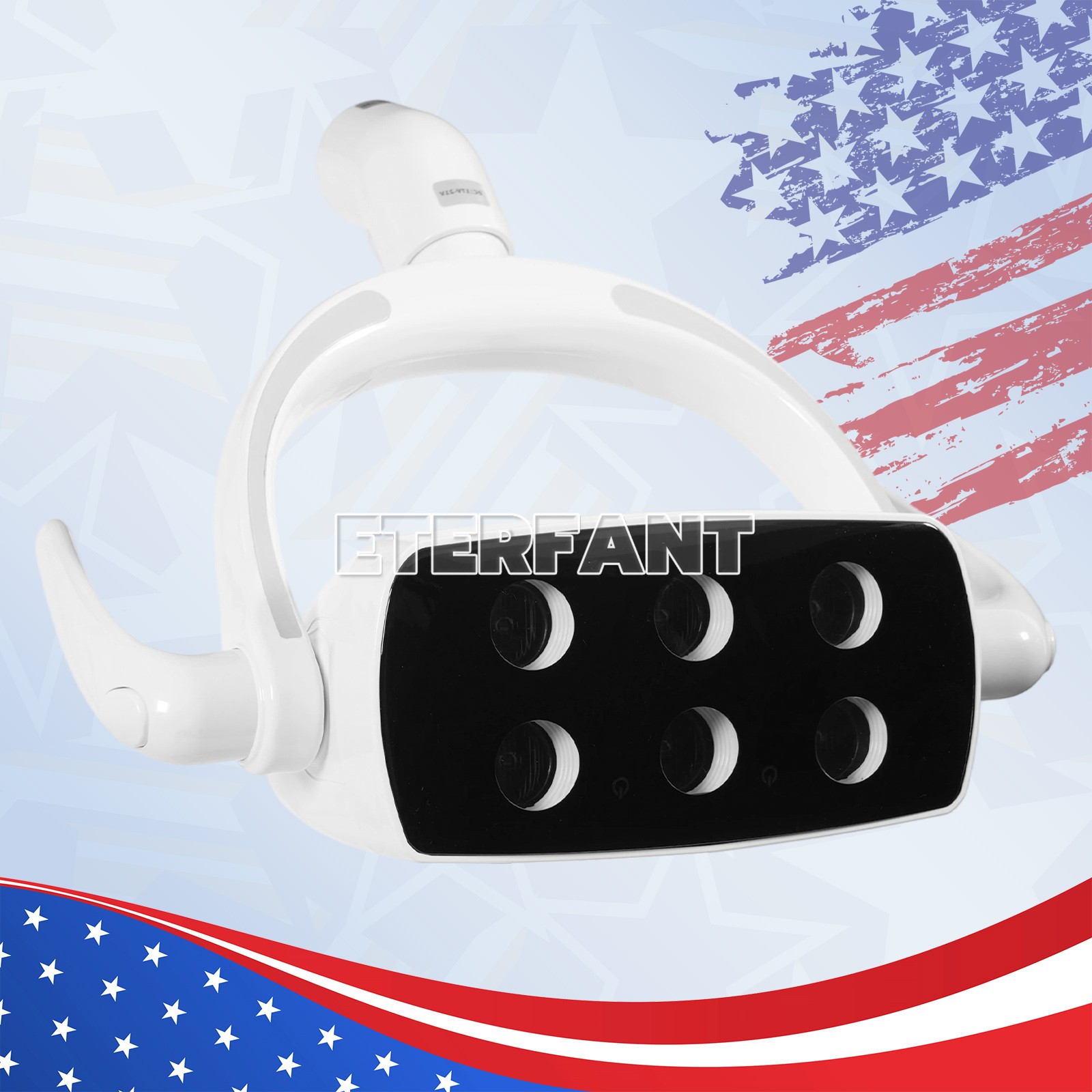 Dental 6 Bulbs LED Oral Exam Light Dual Color Temperature for Dental Unit Chair