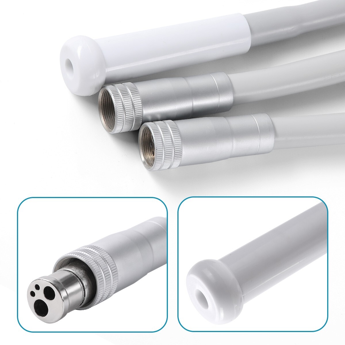 Unidad de turbina dental portátil trabajo succión débil con compresor aire 4Hole