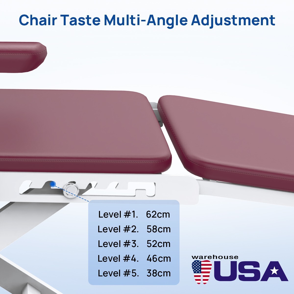 Mobile Dental Portable Folding Chair with Rechargeable Oral LED Light Tray
