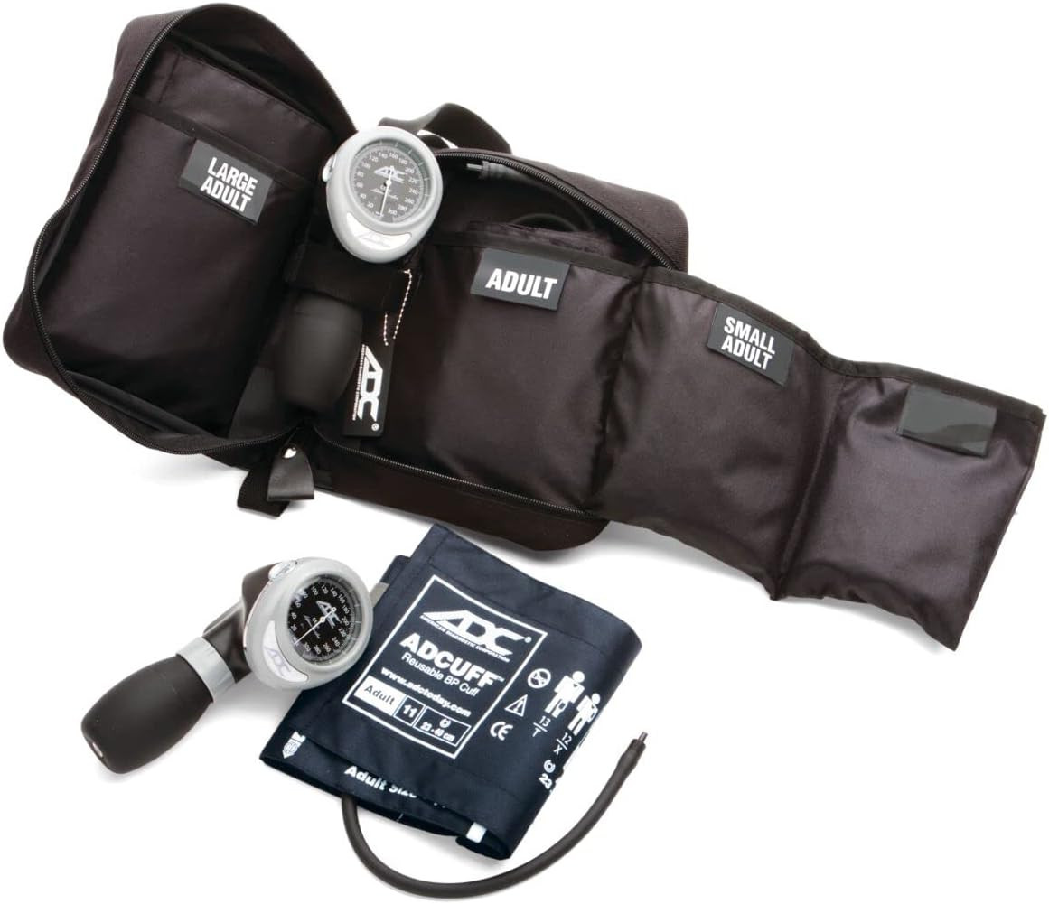 731DB Multikuf EMT Kit with 804 Portable Sphygmomanometer, Navy, 3-Cuff Set