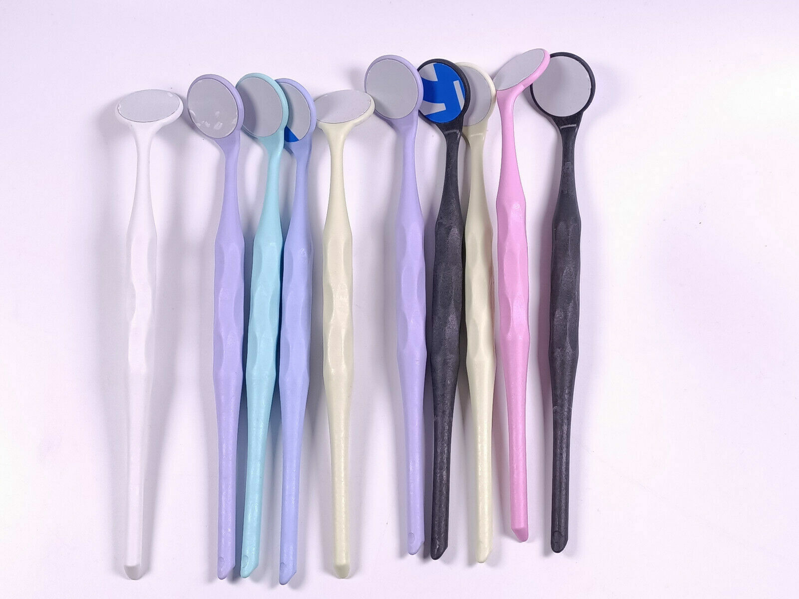 1Box(10pcs)Dental Mouth Mirrors Reflector Double Sides Teeth Hygiene Instruments