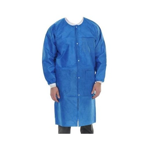 ValuMax 3660RY2XL ExtraSafe Lab Coats Royal Blue 2XL 10/Pk