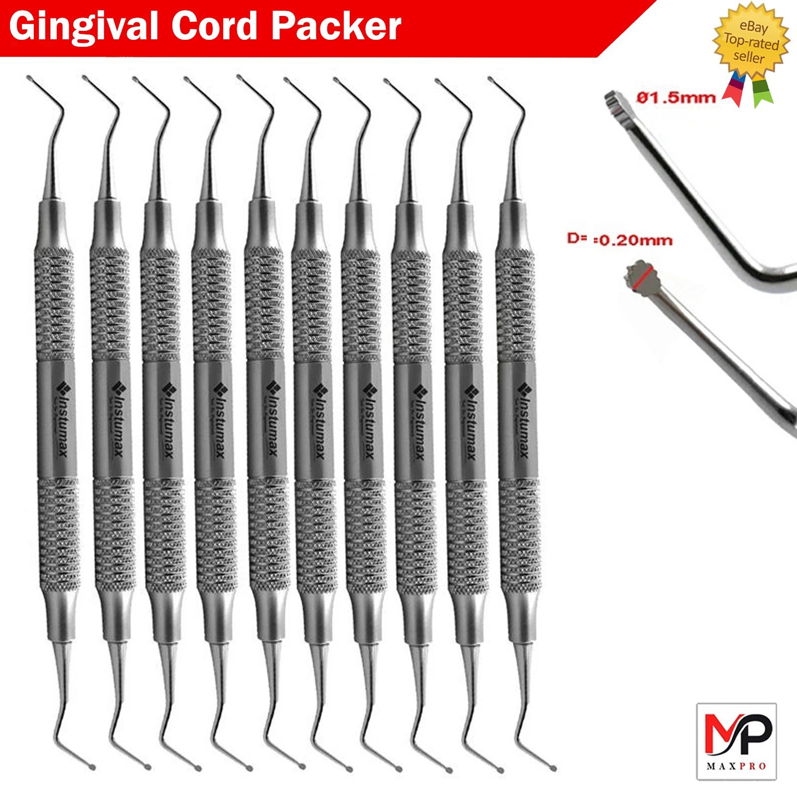 Dental Cord Packer Precision Gingival Retraction Instrument for Crown Veneer