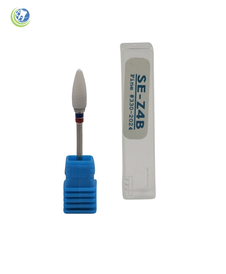 Dental Lab Solid White Zirconia Ceramic Bur Micromotor HP Cutter Polish SE-Z4B